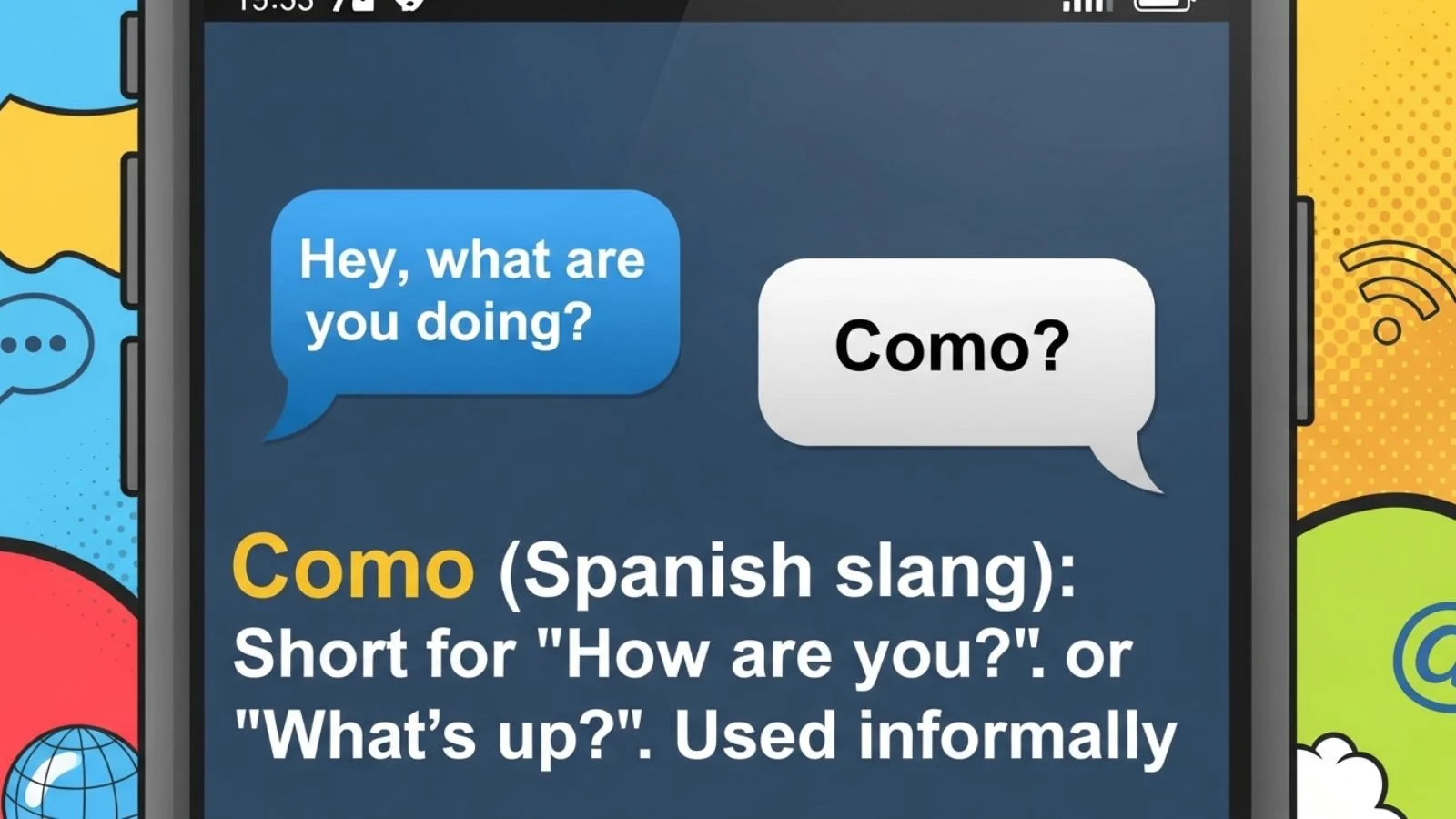 como mean in text