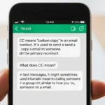 what cc mean in text