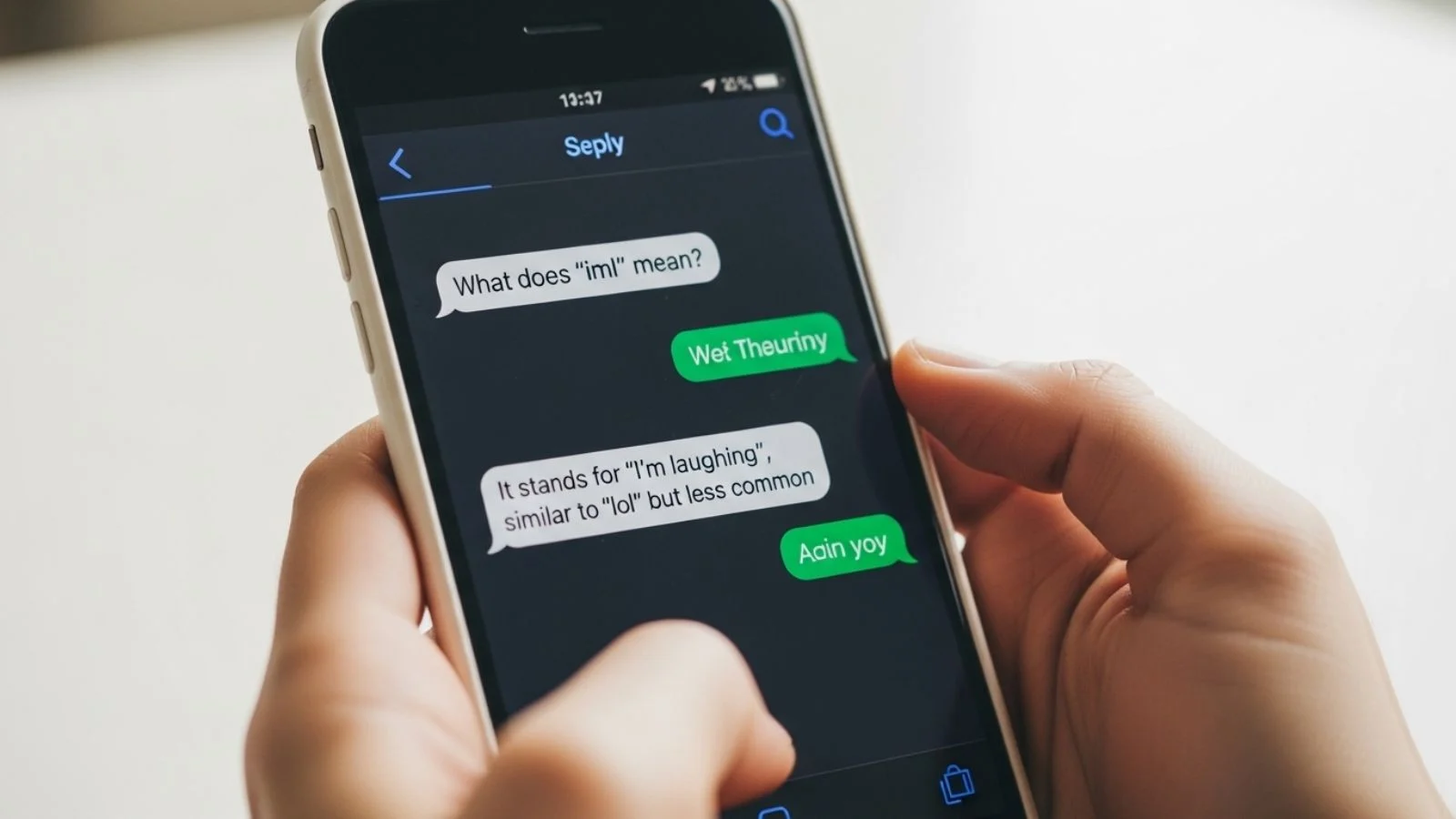 what does iml mean in text