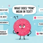 what does pom mean in text