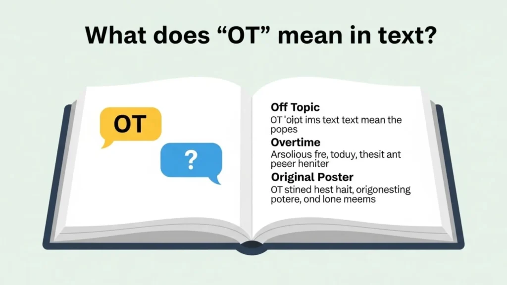 what is ot mean in text