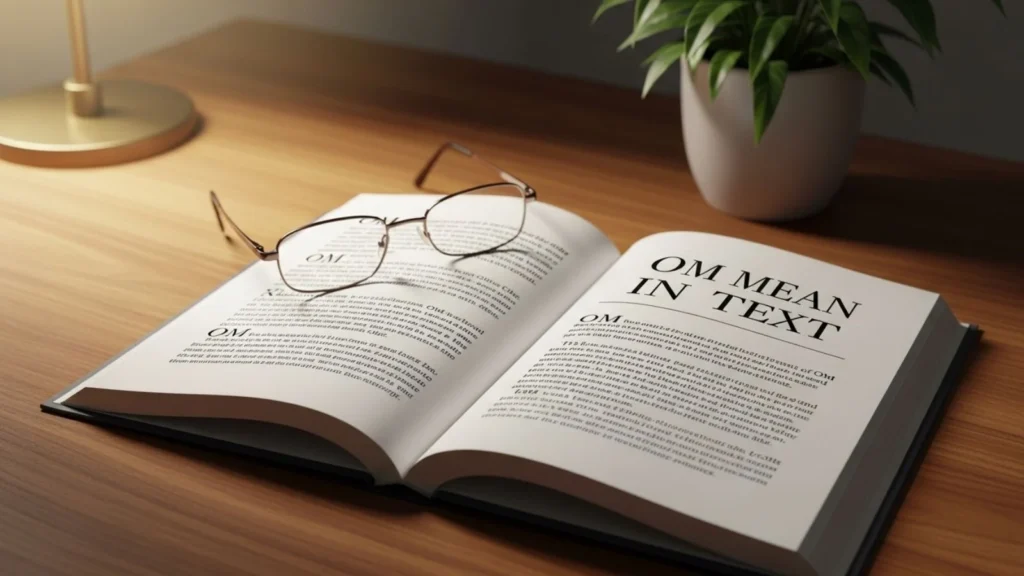 om mean in text