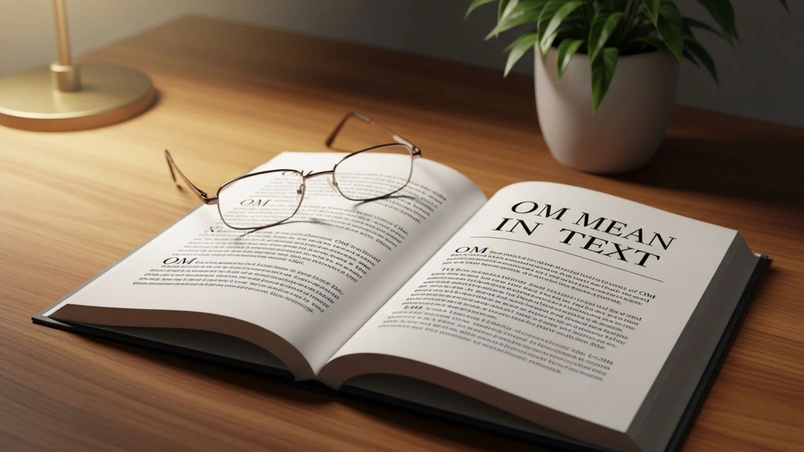 om mean in text