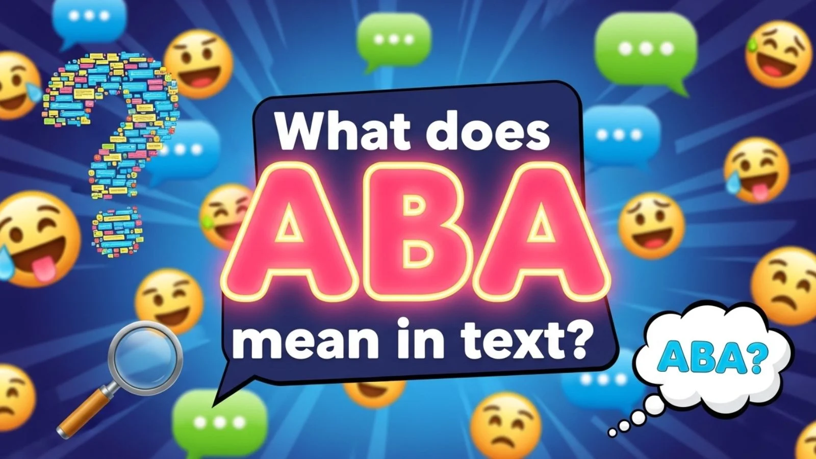 what does aba mean in text
