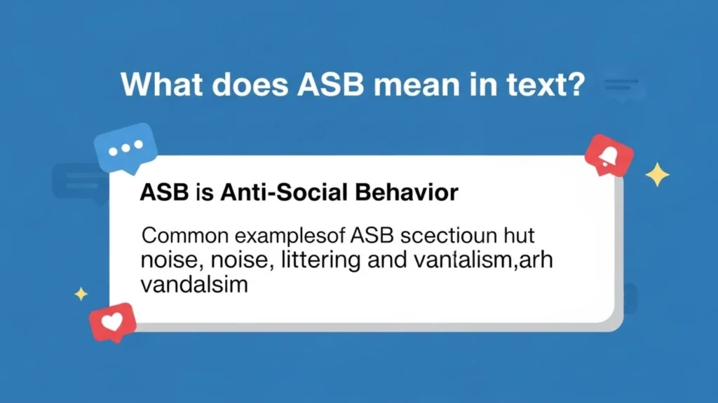 what does asb mean in text
