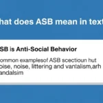 what does asb mean in text