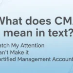 what does cma mean in text