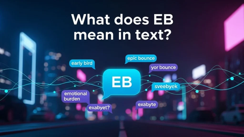 what does eb mean in text