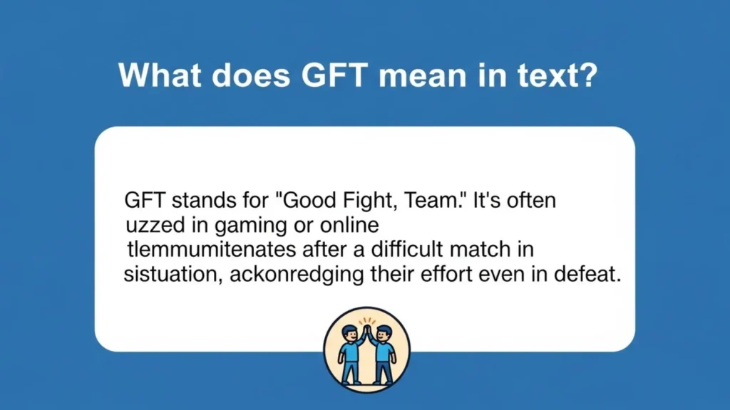 what does gft mean in text