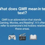 what does gmr mean in text