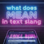 what does mean in text slang