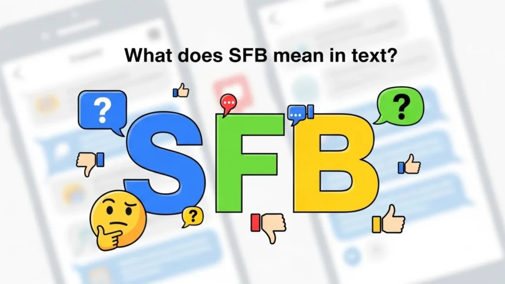 what does sfb mean in text