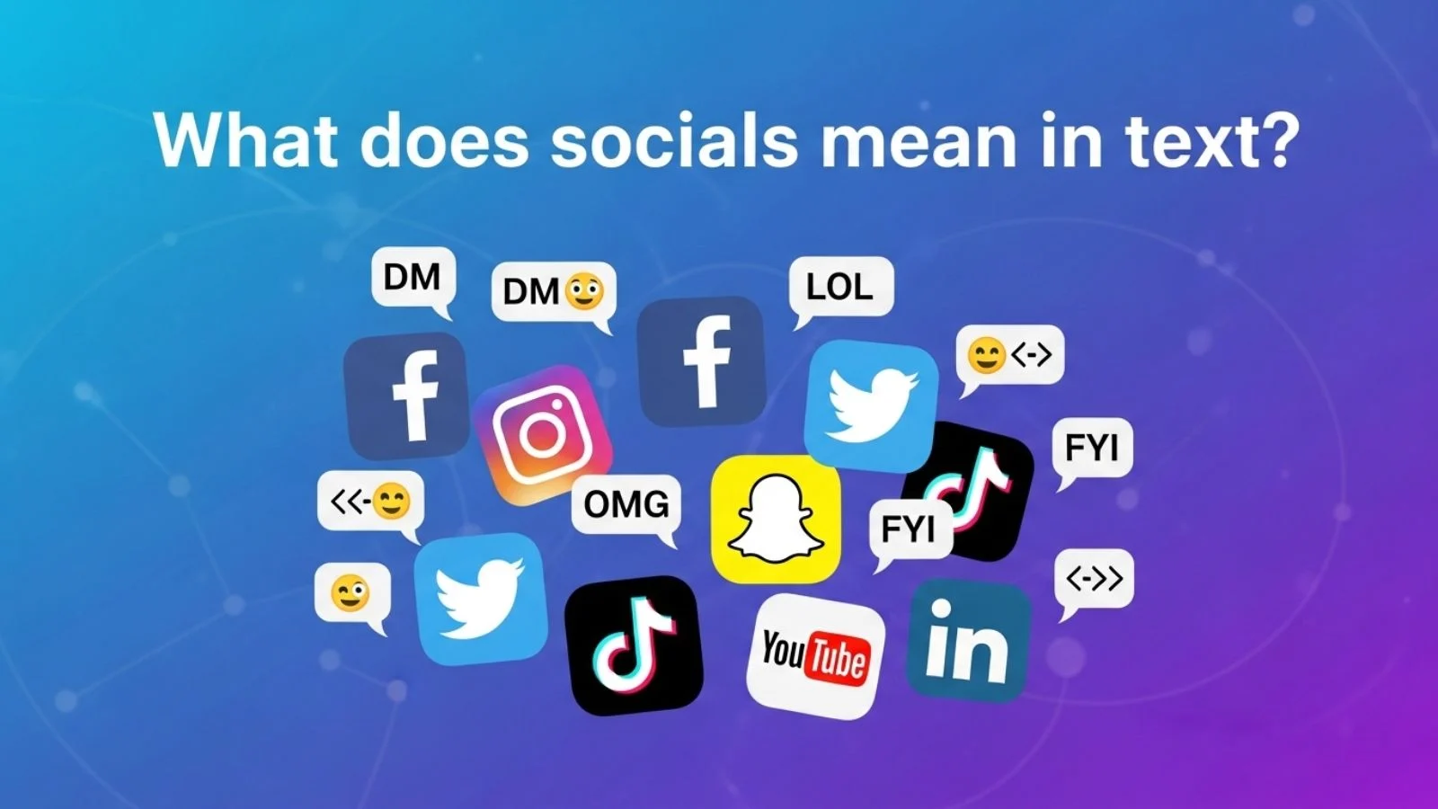 what does socials mean in text