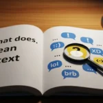 what does. mean in text