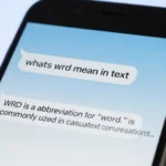whats wrd mean in text