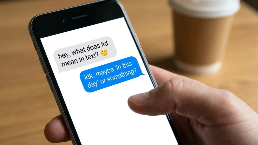 what does itd mean in text