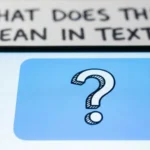 what does mean in text