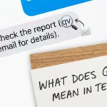 what does qv mean in text
