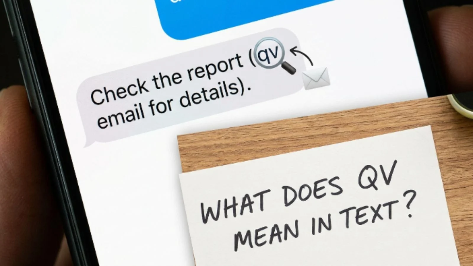 what does qv mean in text