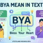 bya mean in text