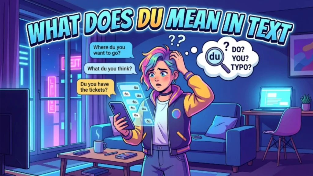 what does du mean in text