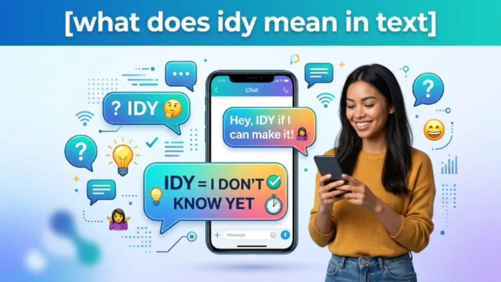what does idy mean in text