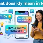 what does idy mean in text