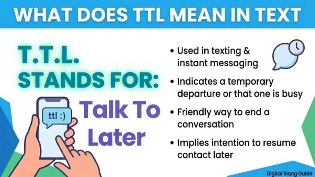 what does ttl mean in text