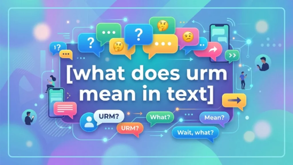 what does urm mean in text