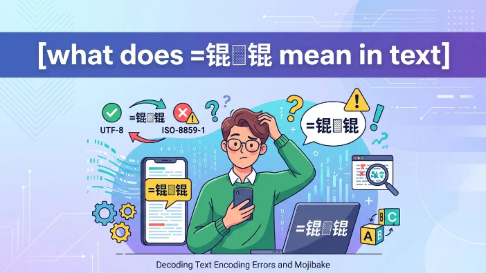 what does =锟�锟� mean in text
