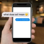 what dose asf mean in text