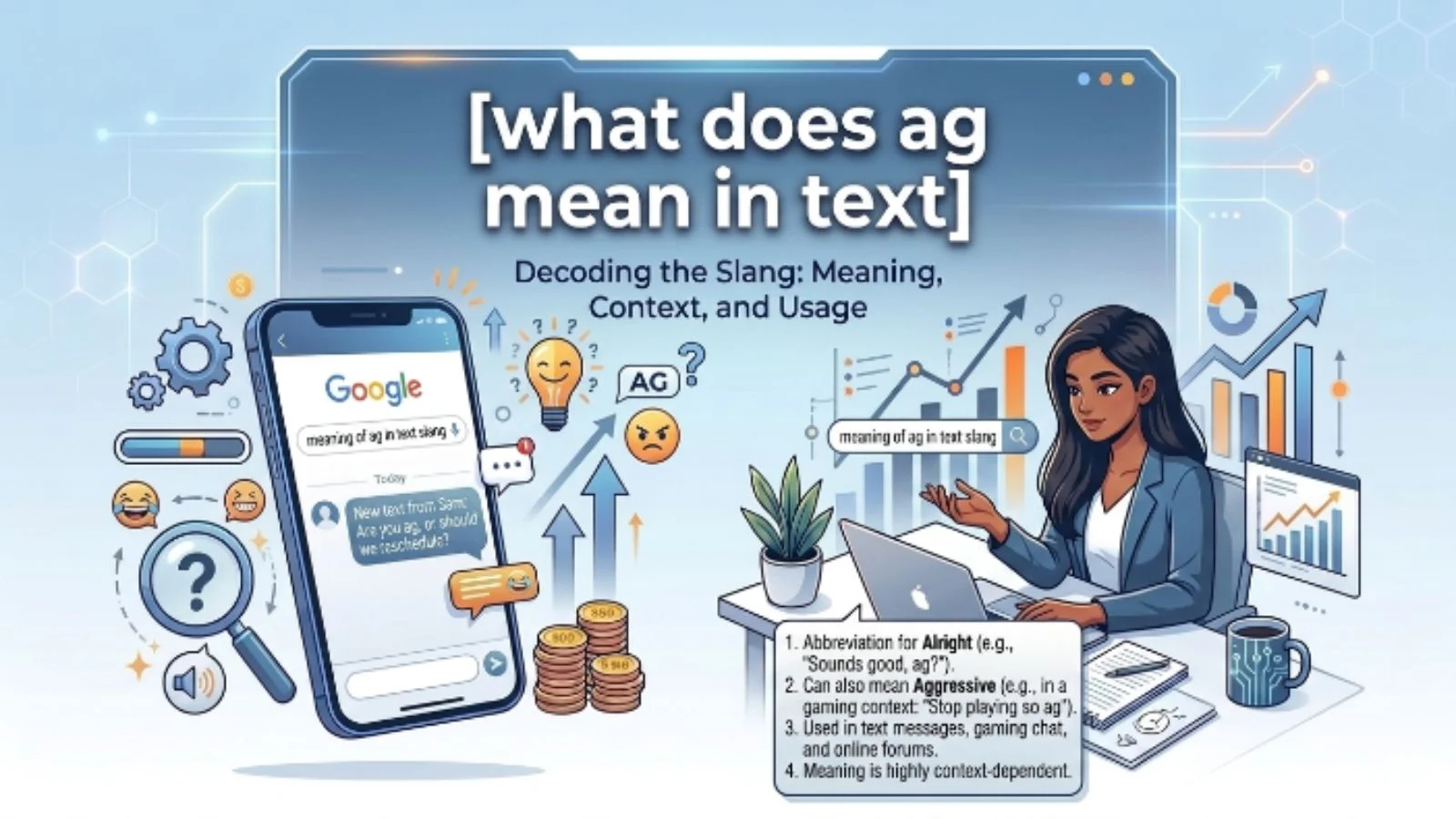 what does ag mean in text