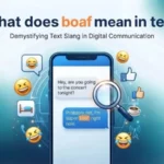what does boaf mean in text