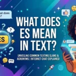what does es mean in text