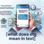 what does etg mean in text