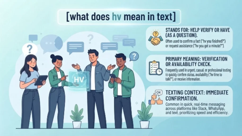what does hv mean in text