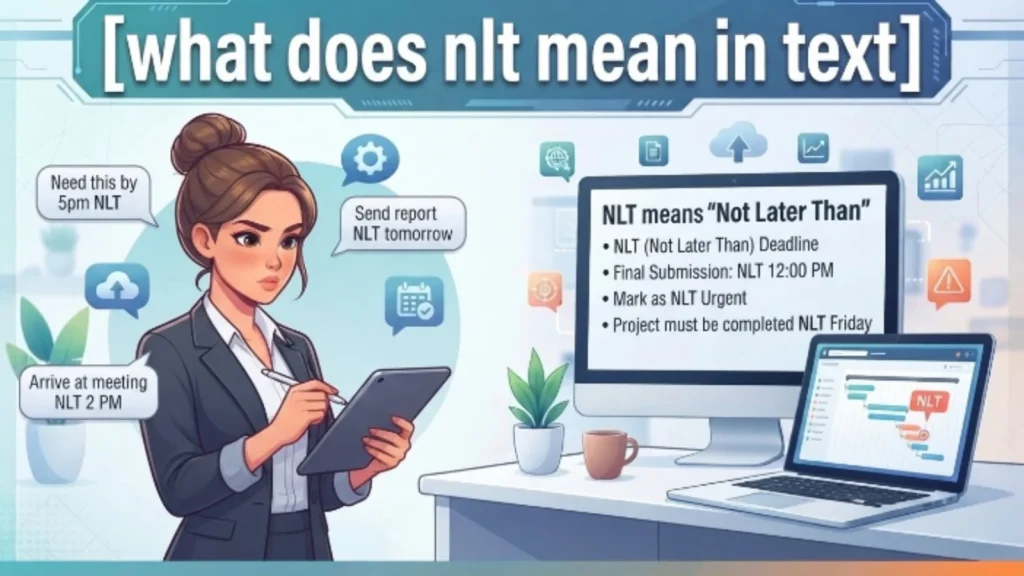 what does nlt mean in text