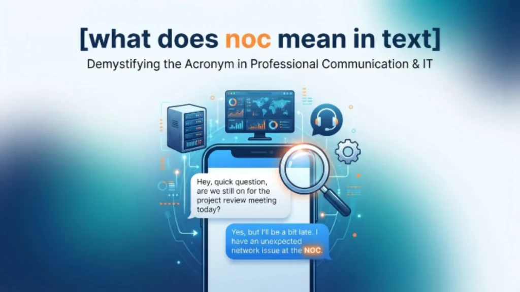 what does noc mean in text