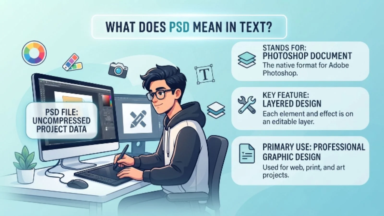 what does psd mean in text