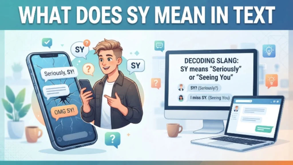 what does sy mean in text