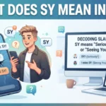 what does sy mean in text