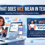 what does wce mean in text