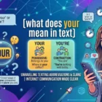 what does your mean in text