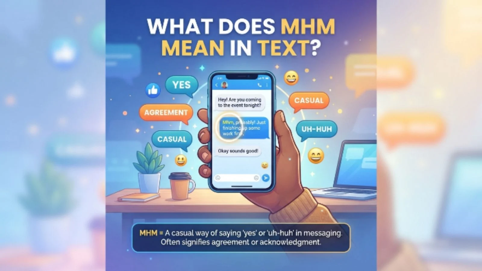 what dose mhm mean in text