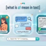 what is cf mean in text