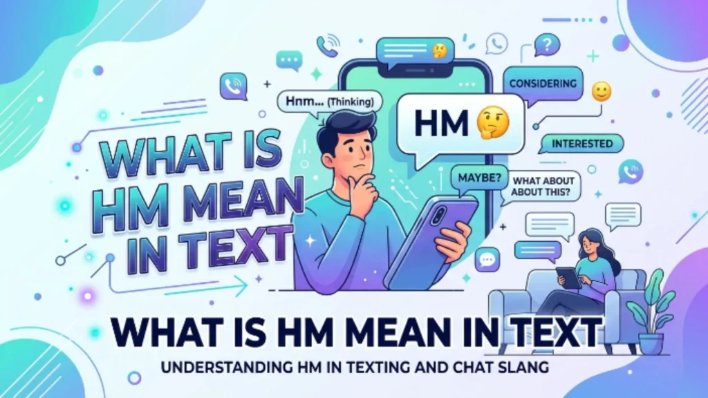 what is hm mean in text