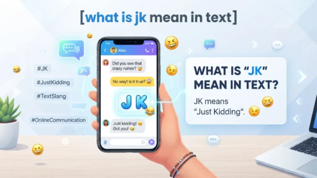 what is jk mean in text