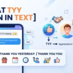 what tyy mean in text