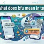 what does bfu mean in text