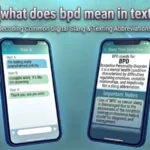 what does bpd mean in text
